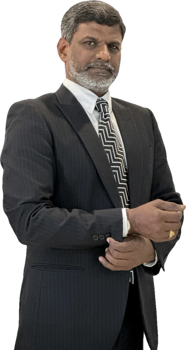Prof. Sivarao Subramonian in a dark suit